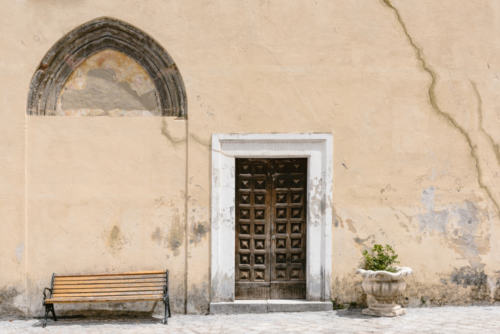 Weathered Mediterranean Entrance by Photolovers — canvas wall art