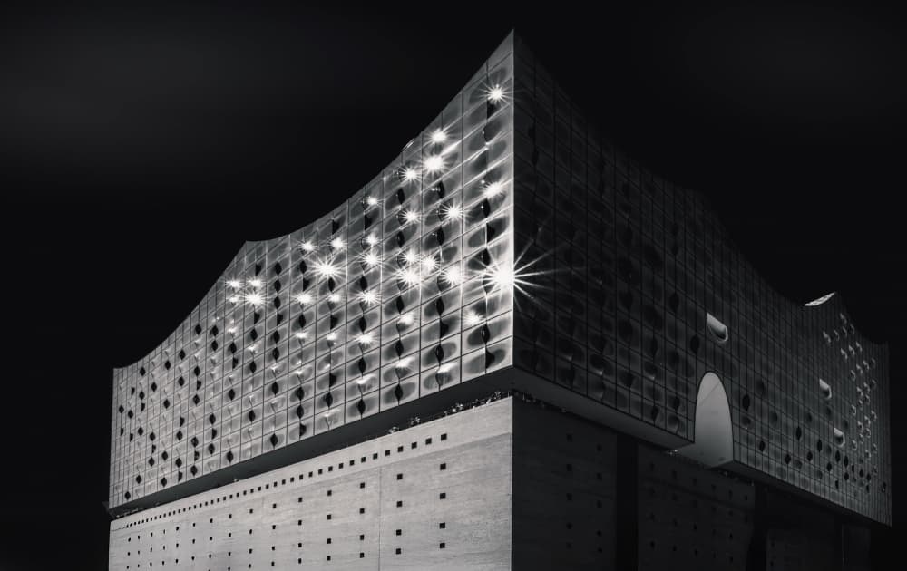 Illuminated Urban Curve by Stephan Rückert — canvas wall art