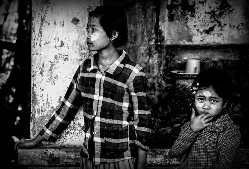 Thoughtful Burmese Girls by Joxe Inazio Kuesta Garmendia — canvas wall art
