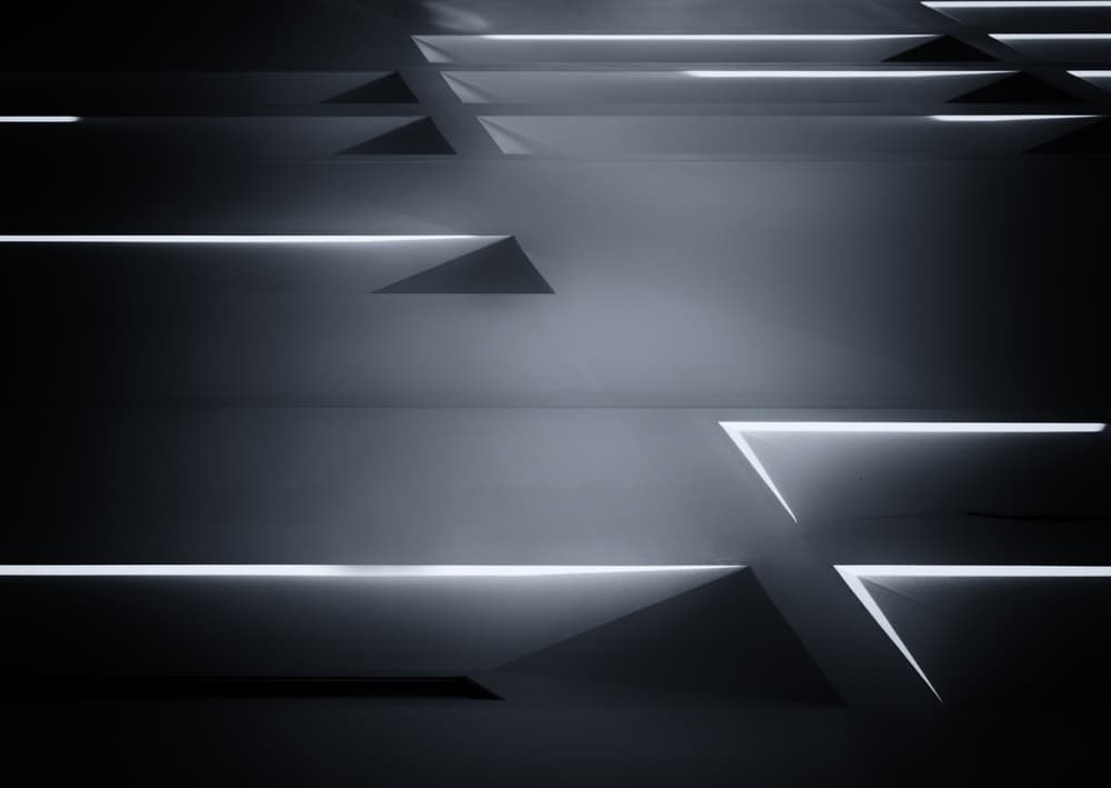 Modern Geometric Lights by Jeroen van de Wiel — canvas wall art