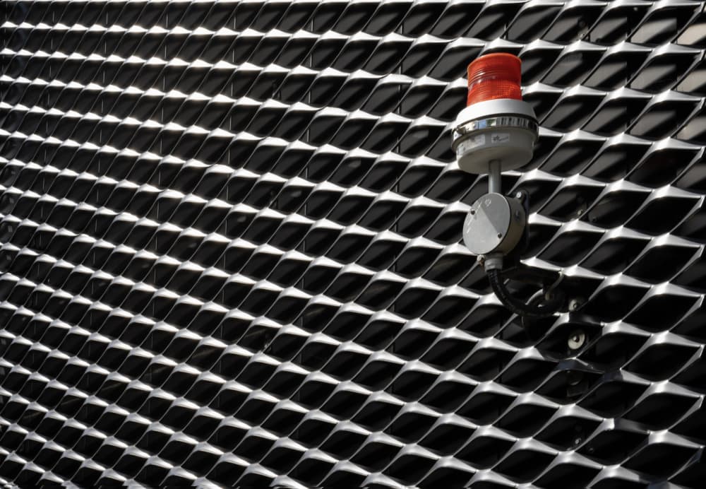 Industrial Grid Warning by Yanyan Gong — canvas wall art