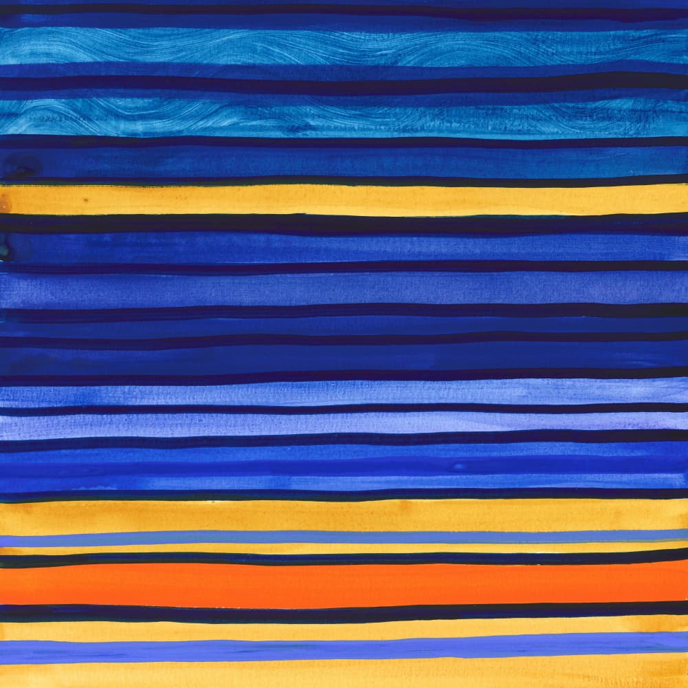 Colorful Horizontal Stripes by Isabelle Brent — canvas wall art