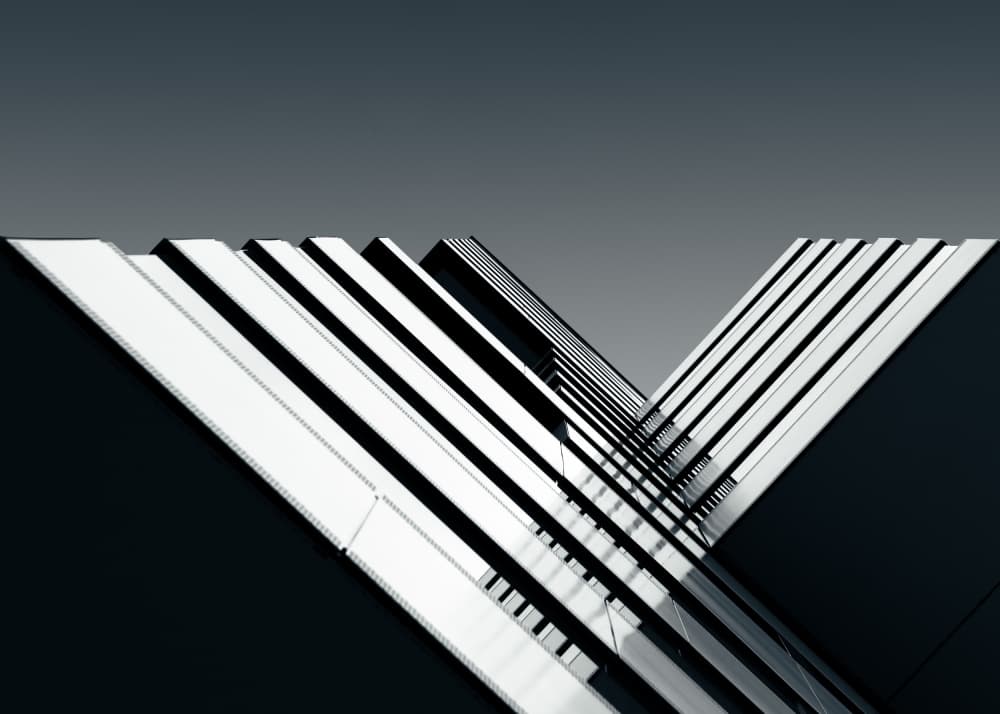 Modern Lines Skyward by Alaa Nour — canvas wall art