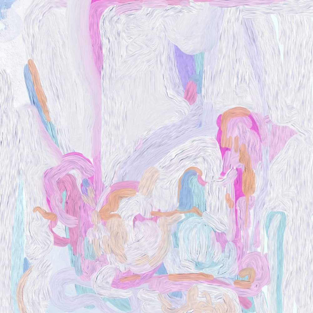 Pastel Abstract Flow by Josie George — canvas wall art