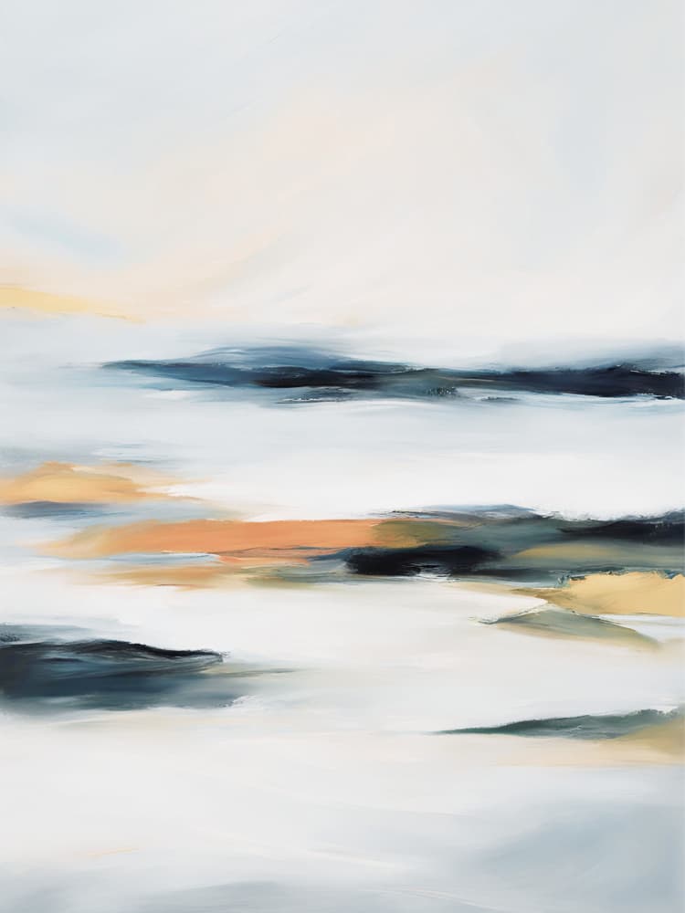 Serene Abstract Horizon by Ohkimiko — canvas wall art