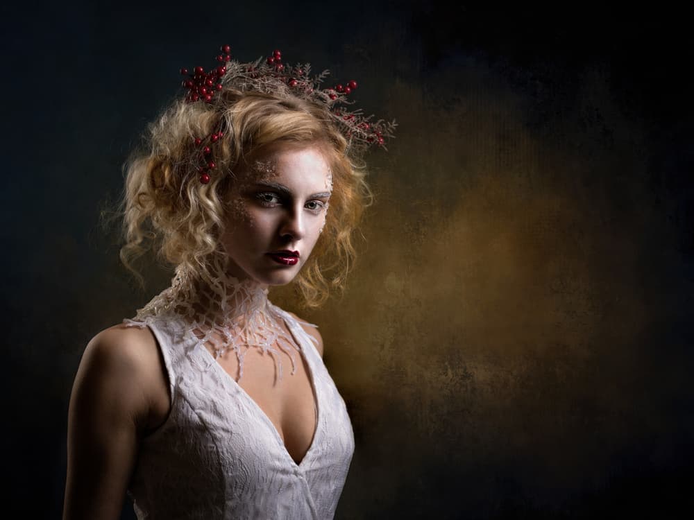 Winter Queen's Gaze by Luc Stalmans — canvas wall art