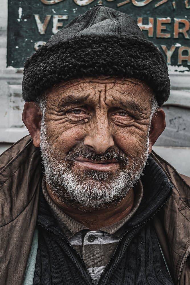 Smiling Bearded Elder by Noureddin Abdulbari — canvas wall art