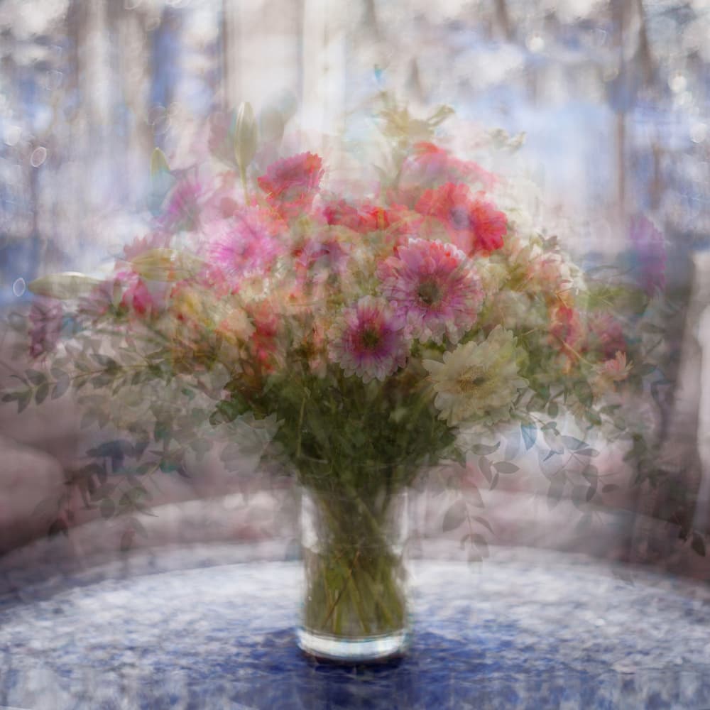 Dreamy Floral Bouquet by Katarina Holmström — canvas wall art