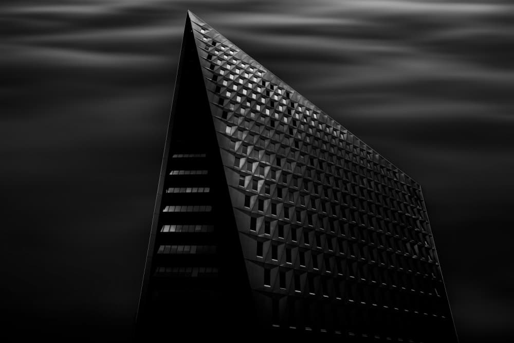 Dramatic Architectural Form by Greetje van Son — canvas wall art
