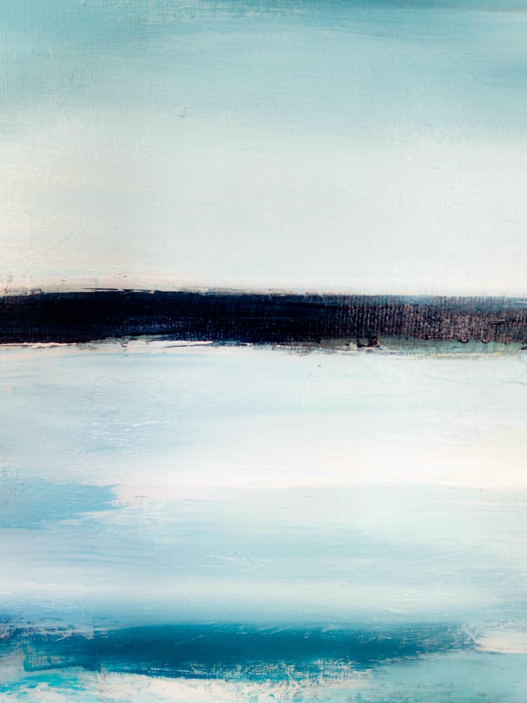 Abstract Ocean Horizon by Ejaaz Haniff — canvas wall art