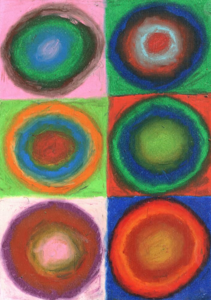 Abstract Color Rings by Kulik — canvas wall art