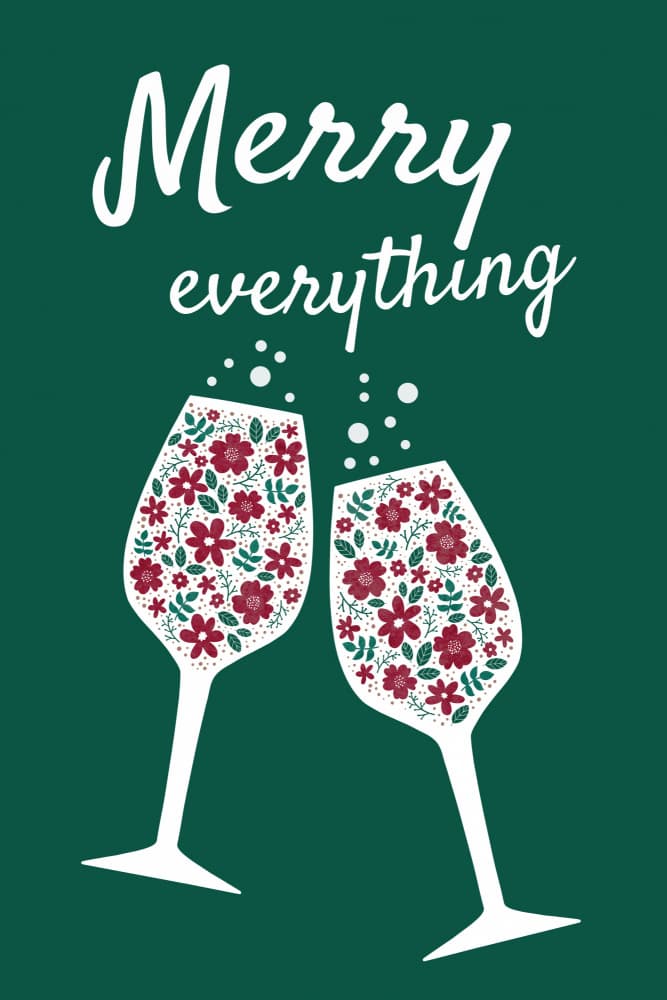 Merry Everything Toast by EMELIEmaria — canvas wall art