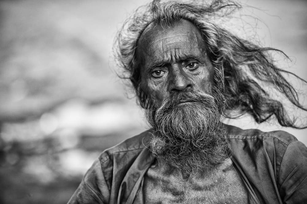Soulful Bearded Man by Goran Jovic — canvas wall art
