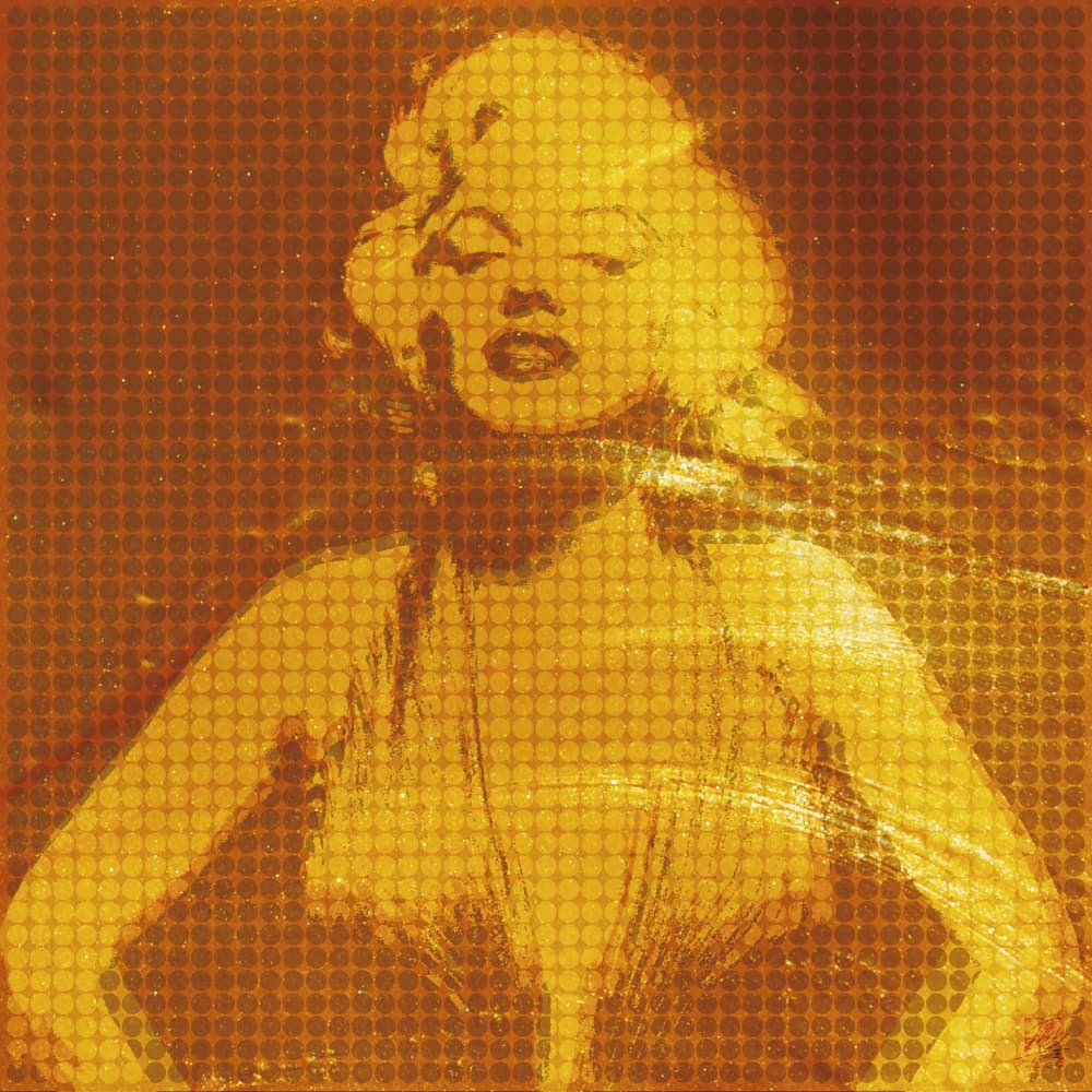 Golden Screen Siren by Osvaldo Russo — canvas wall art