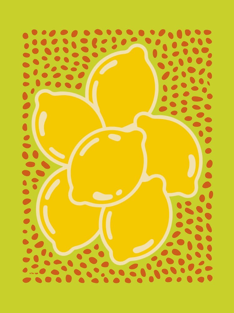 Fresh Lemon Cluster by Andreas Magnusson — canvas wall art