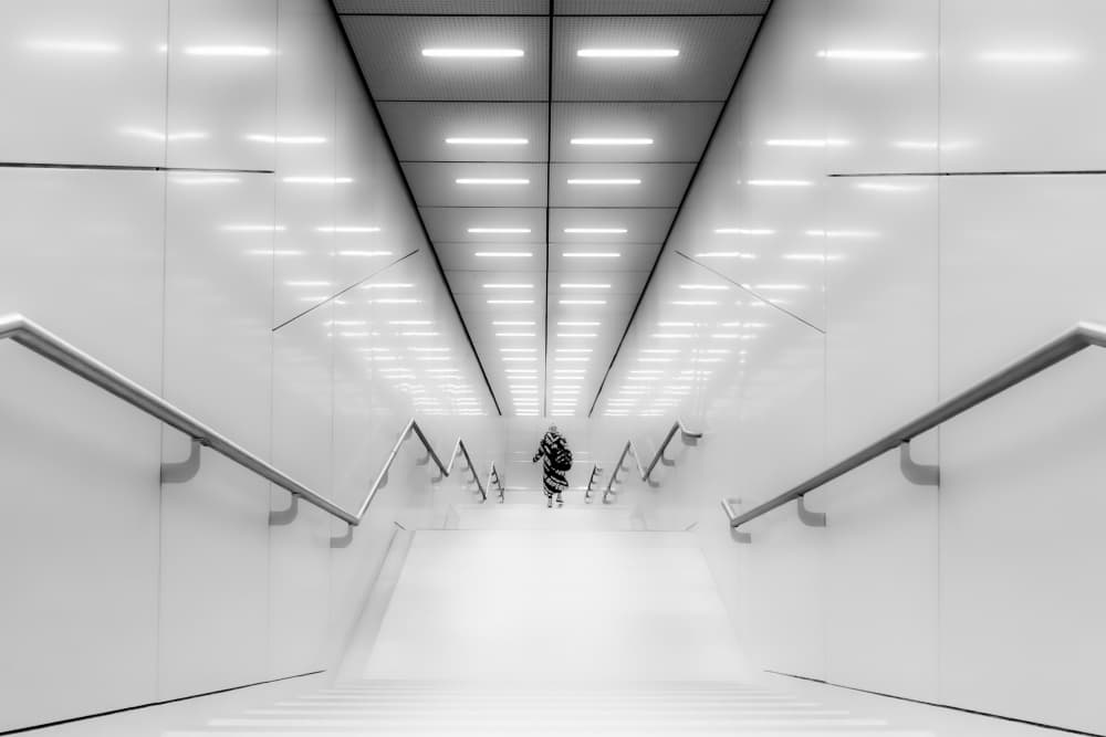 Bright Metro Descent by Andy Dauer — canvas wall art