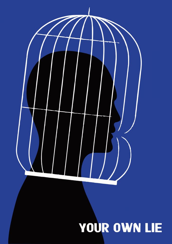 Trapped By Your Own Lie by Patryk Krygowski — canvas wall art