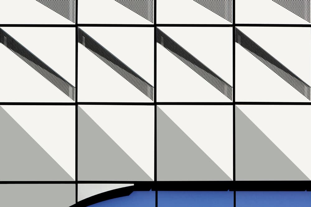 Geometric Shadow Play by Jan Niezen — canvas wall art