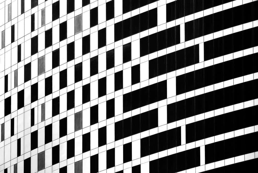 Modern Geometric Facade by Hans-Wolfgang Hawerkamp — canvas wall art