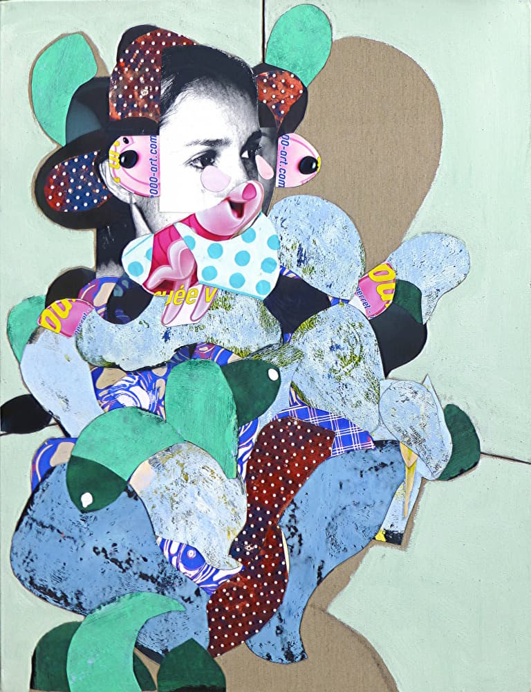 Colorful Pop Art Portrait by Pascal Marlin — canvas wall art
