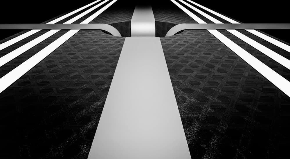 Modern Geometric Pathway by Antonyus Bunjamin (Abe) — canvas wall art
