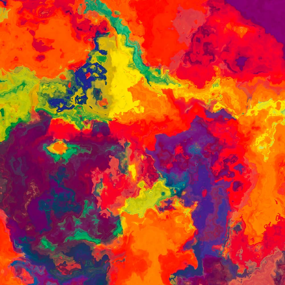 Vibrant Abstract Flow by Justyna Jaszke — canvas wall art