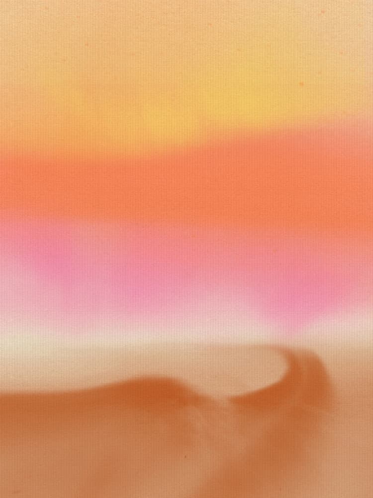 Pink Desert Gradient by Dina Dankers — canvas wall art