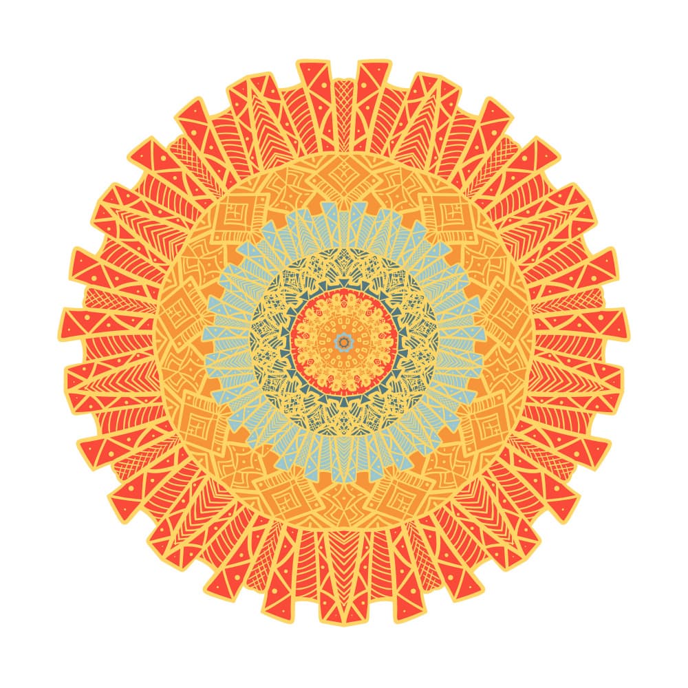Vibrant Mandala Design by Marika Barsrsind β canvas wall art
