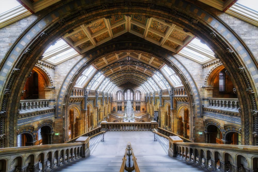 Grand Museum Hallway by Rodrigo Núñez Buj — canvas wall art