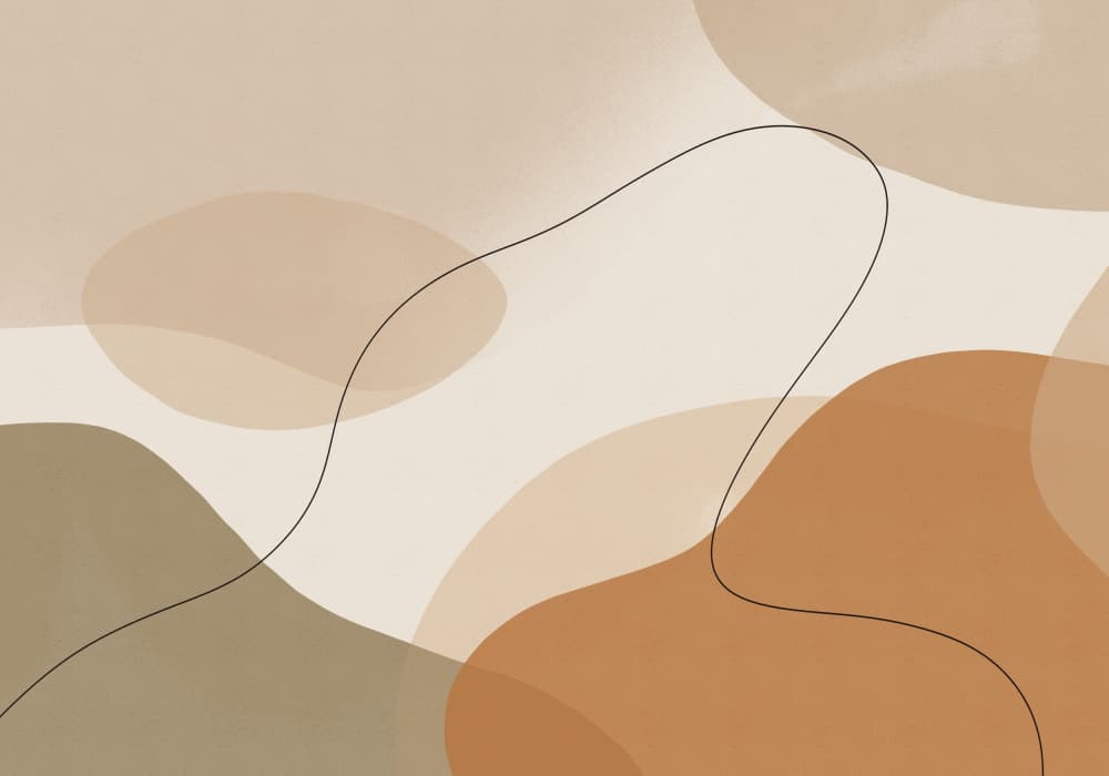 Warm Organic Abstraction by Little Dean — canvas wall art