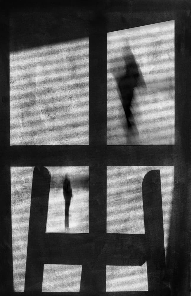 Shadowy Window View by Michelle Degryse — canvas wall art