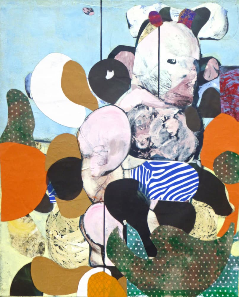Stylized Animal Collage by Pascal Marlin — canvas wall art