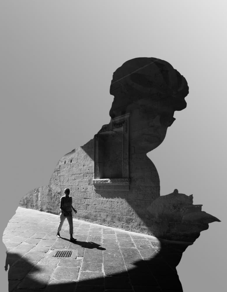 Classical Urban Layers by Martin Agius — canvas wall art