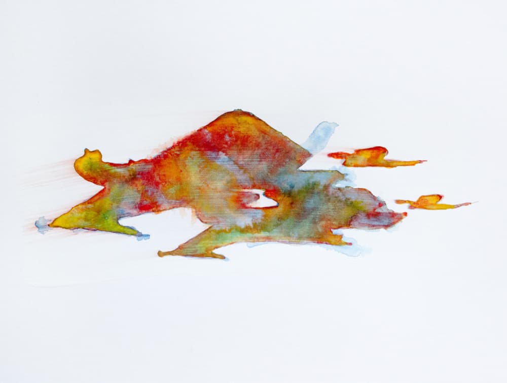 Colorful Abstract Motion by Joshua Hoskins — canvas wall art