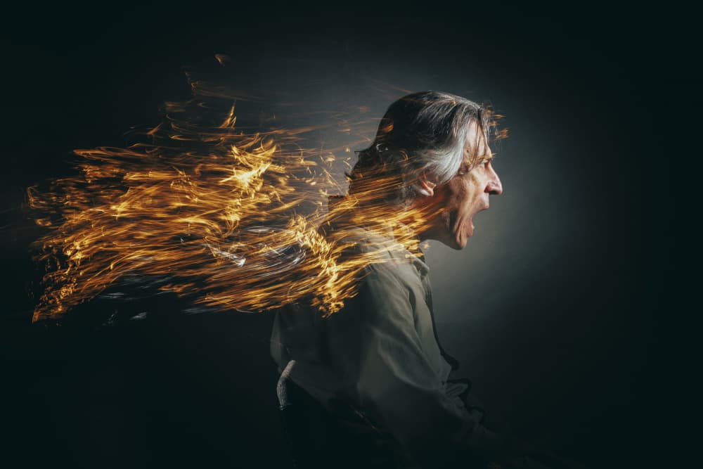 Fiery Inner Scream by Refat — canvas wall art
