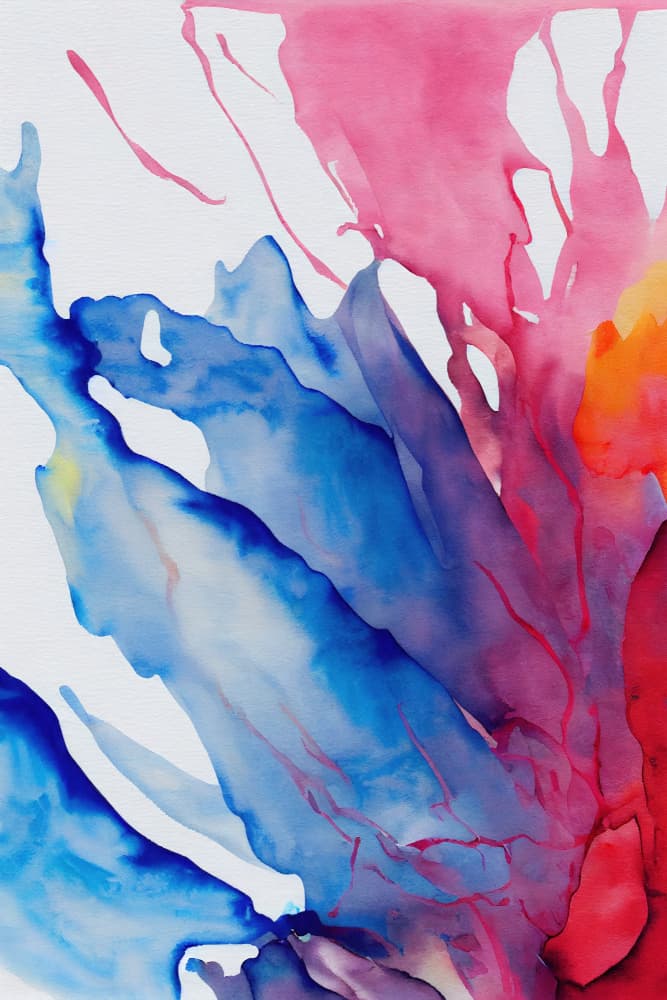 Vibrant Watercolor Flow by Mauro — canvas wall art