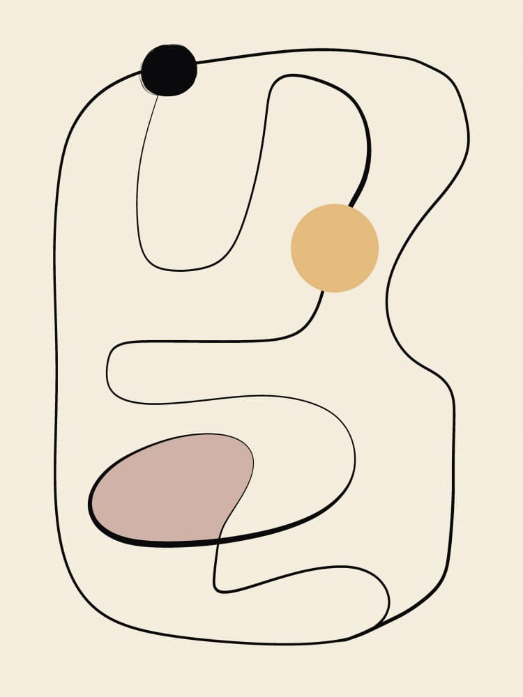 Organic Minimal Curves by Little Dean — canvas wall art