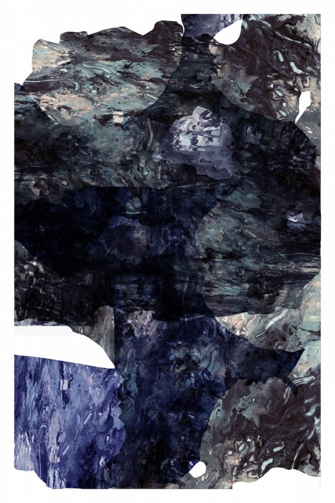 Abstract Blue Depths by cartissi — canvas wall art
