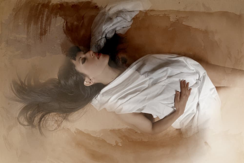 Graceful Woman Serene by Olga Mest — canvas wall art