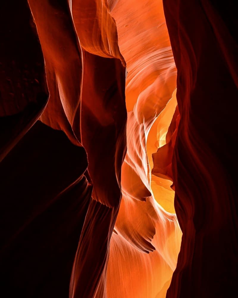 Glowing Slot Canyon by Del Mundo Imagery — canvas wall art