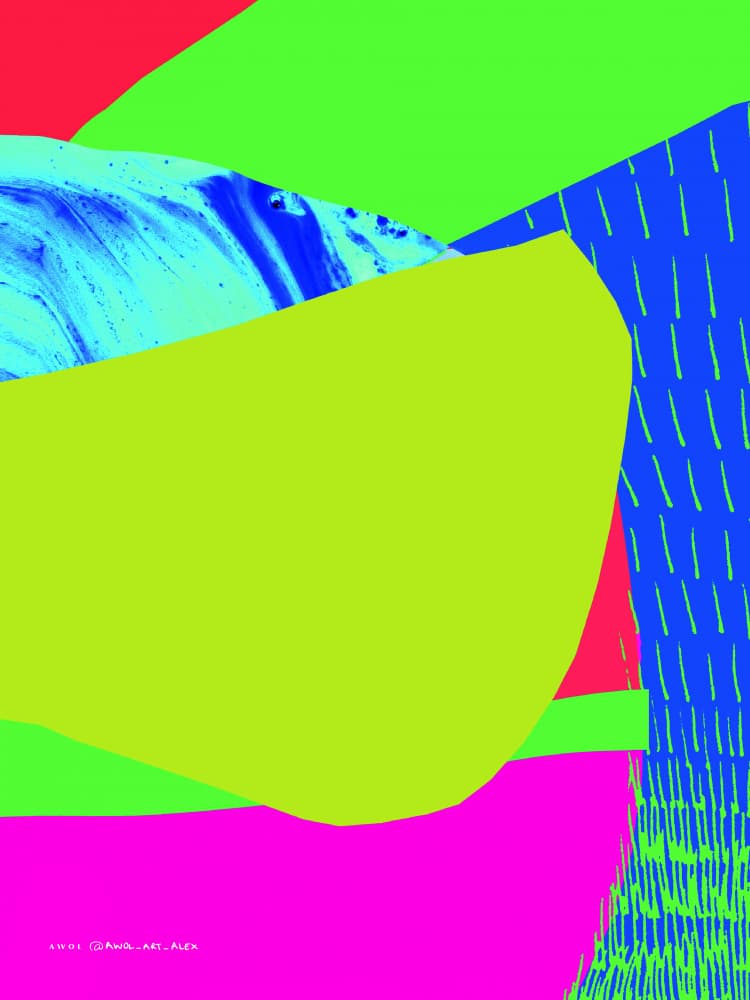 Vibrant Abstract Shapes by Awol Art Alex — canvas wall art