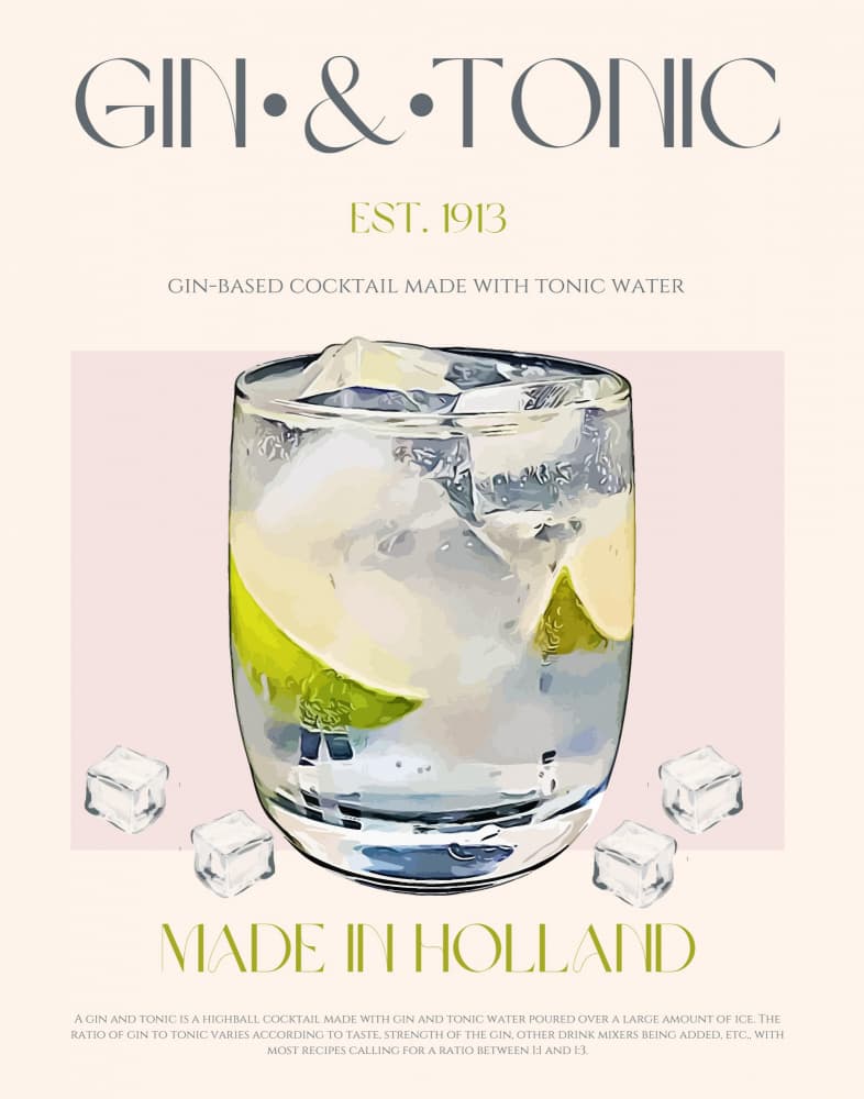 Lime Gin Tonic by Nazma Khokhar — canvas wall art