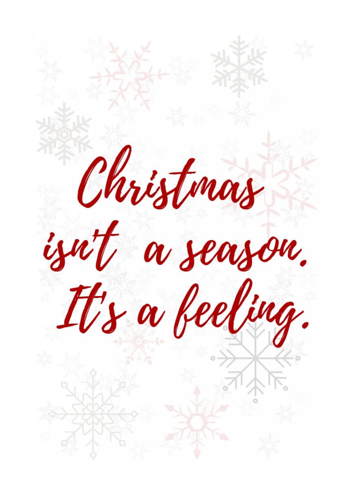 Christmas is a feeling by Kristina N. - SoulArt Shop — canvas wall art