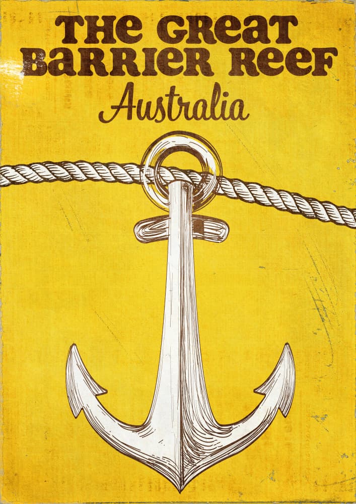 Great Barrier Reef Anchor by Nicholas — canvas wall art