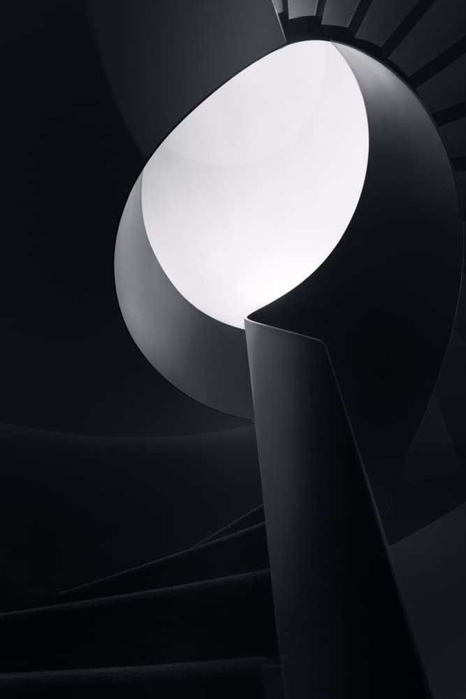 Elegant Spiral Ascent by Olavo Azevedo — canvas wall art