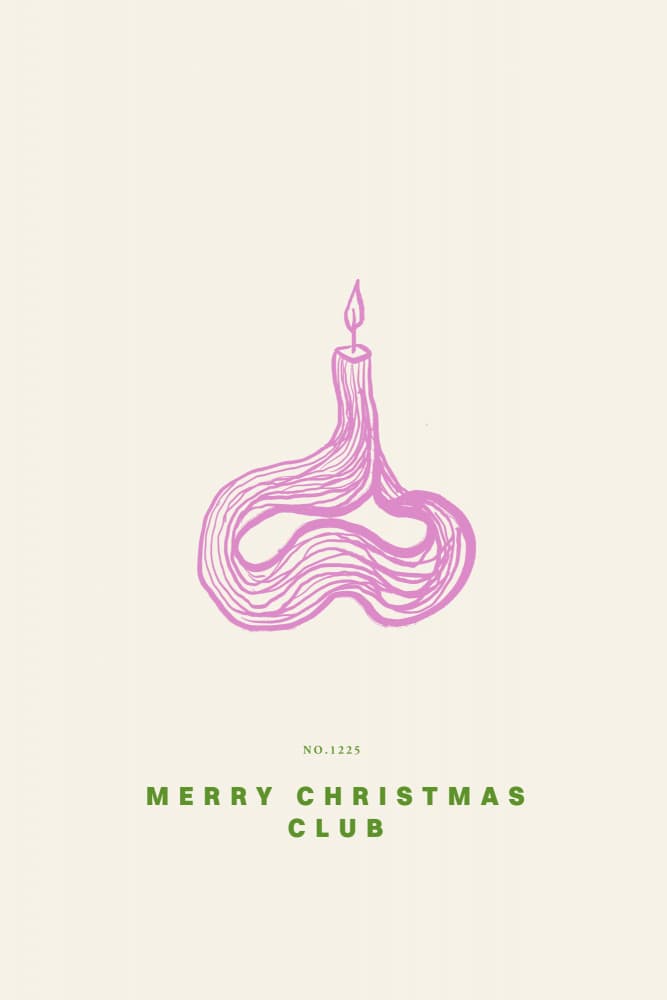 Merrychristmasclub by Treechild — canvas wall art