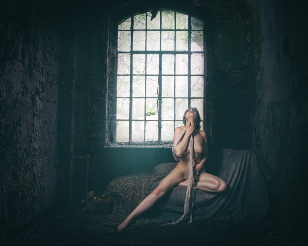 Woman In Window Light by Christian Kurz — canvas wall art