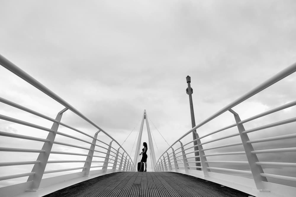 Modern Bridge Traveler by Paulo Medeiros — canvas wall art