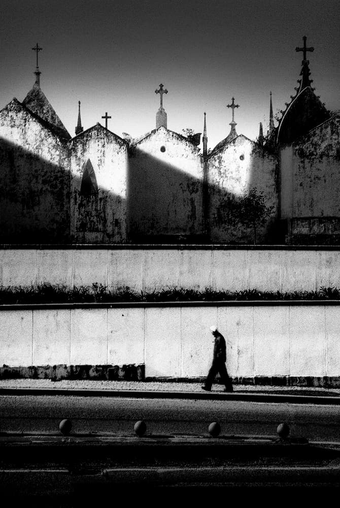 Cemetery Wall Wanderer by Paulo Abrantes — canvas wall art