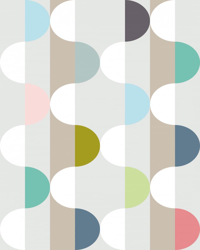 Abstract Scallop Pattern by Annick — canvas wall art